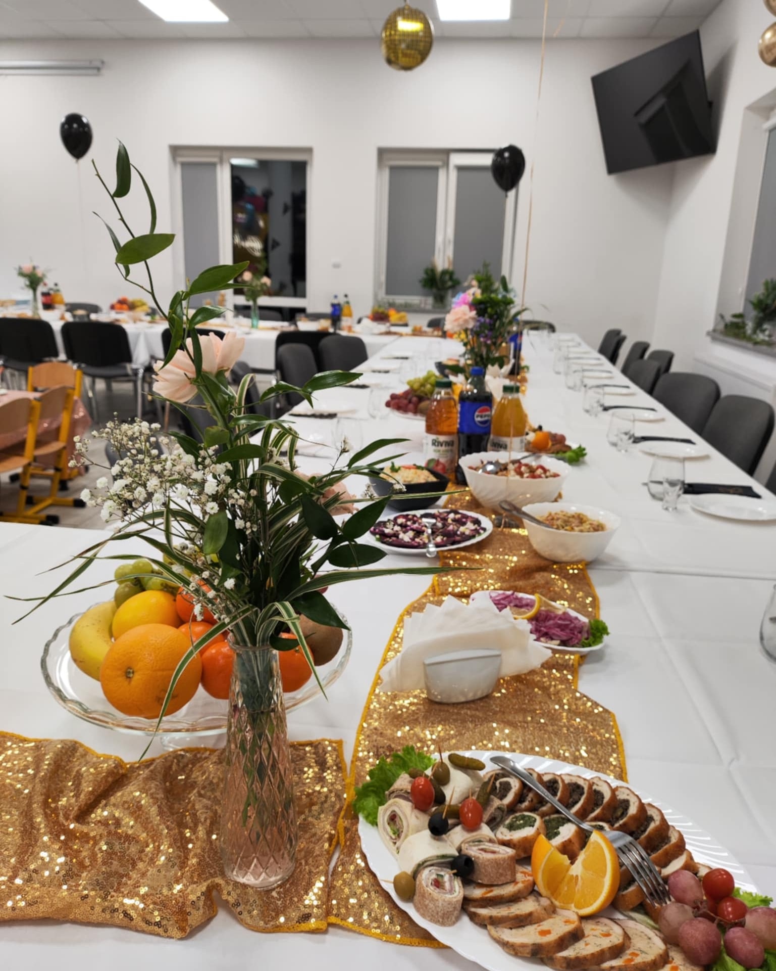 40 urodziny z cekinową ścianką i neonem Happy Birthday - Nosalin - zdjęcie 2