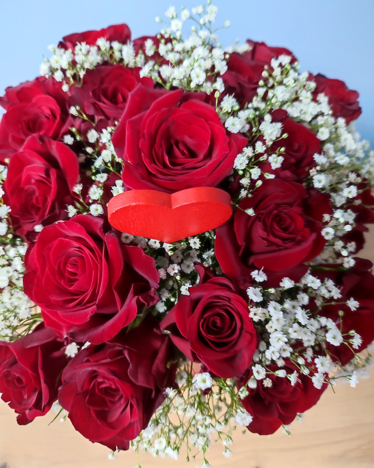 Flowerbox z czerwonych róż - zdjęcie 3